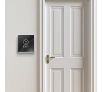 Interruptor de puerta infrarrojo con indicador de baja visibilidad, mecanismo de liberación sensible al tacto, material de PC, 86 x 86 mm