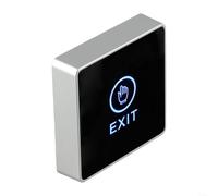 Interruptor de puerta infrarrojo con luz de fondo, botón de salida táctil con indicador que proporciona una fácil liberación de la puerta para aplicaciones de control de acceso (86 x 86 mm)