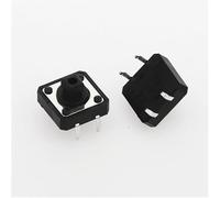 Interruptor de pulsador táctil micro, 100 Uds. Interruptores táctiles de 12x12x7,3mm botón cuadrado amarillo interruptor táctil Micro