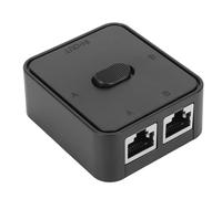 Interruptor de red Gigabit de 2 puertos, 10 100 1000 Mbps, 2 entradas 1 salida, 1 entrada, 2 salidas, interruptor extensor PoE, selector divisor RJ45 para Cat 6