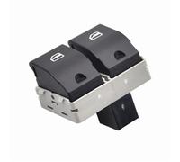 Interruptor de regulador de la ventana Interruptor De Control Ventana Para VW Para Polo 9N 2001-2009 6Q0959858A 6Q0959858, Botón Interruptores Elevalunas Eléctricos(Negro)