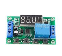 Interruptor de relé, 30 G/1,1 Oz YYC-2S Pantalla LED Temporizador Ajustable Módulo de Interruptor de Control de Automatización de relé con Material Plástico, 24 Funciones Comunes, (5V)