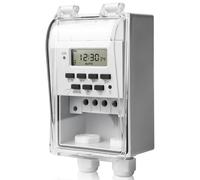Interruptor de relé de tiempo programable, temporizador digital, temporizador digital de 220 V, temporizador de 12 V CC, 16 A, temporizador programable, temporizador digital multifunción, pantalla LCD