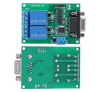 Interruptor de Relé Módulo DC 12V Relé de Puerto Serie 2 Canales Interfaz DB9 Protocolo UART RS232 Placa Interruptor de Control Remoto con Circuito