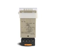 Interruptor de relé temporizador programable LED Digital DH48S-1Z 0,01 S-99H99M Base de enchufe AC/DC 12V 24V 36V 110V 220V 380V temporizador de retardo 1 Uds(AC380V)