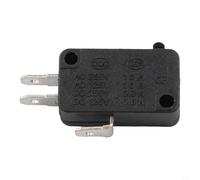 Interruptor de repuesto en miniatura con botón de 2 pines o 3 pines para control de nevera, horno microondas y olla arrocera, construido para un funcionamiento fiable del aparato (3 pies)