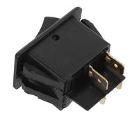 Interruptor de Repuesto para Rv Iluminado, Panel Negro ABS Ip44 | Instalación Sencilla, Luz Roja Indicadora, Rango 50v, Uso en Recortes y Paneles Interiores