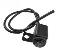 Interruptor de Retrovisor para moto Plástico Ajustable Negro | al agua, conexión 3 cables, ligero, compatible mayoría modelos, larga duración
