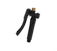 Interruptor de rociador eléctrico de mango grueso con filtro incorporado para manguera de jardín, adaptador de rosca de 22 mm a 18 mm, plástico negro y pieza de repuesto de cobre (C)