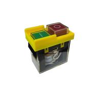 Interruptor de seguridad KJD6 5E4 250 V 6 A, interruptor electromagnético, resistente al agua, magnético, protección contra fallos de corriente, botón de inicio, interruptor de emergencia IP55 (5E4)