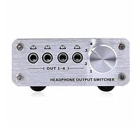 Interruptor de señal de audio MP3, 4 entradas y 4 salidas, multicanal, 3,5 mm, conmutador de auriculares al por mayor