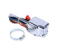 Interruptor de señal de giro cromado Universal Street Hot Rod para 12V, interruptor de señal de giro para palanca de señal de giro de camión de coche Vintage resistente de 12V