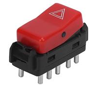 Interruptor de Señal de Interruptor de Luz de Peligro de Advertencia 1248200110 Botón de Interruptor de Luz de Peligro de Emergencia Reemplazo Rojo para W124 W201 W202