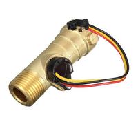 Interruptor de sensor de flujo de agua con efecto Hall de latón de 1,27 cm, salida de pulso de 60 m3/h, 5-18 V CC para unidad de control y monitoreo del sistema de riego