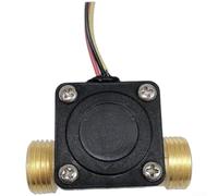 Interruptor de sensor de flujo de agua de latón que proporciona salida de pulso a través del efecto Hall para rangos de flujo entre 1 y 30 L/min (SEN-HZ21WC)