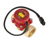 Interruptor de Sensor de Flujo de Agua,HT-60 AC 220V 0.5A Lquido Sensor de Flujo Ajustable Control de Interruptor electrónico,Bomba de Refuerzo Interruptor de Rosca G 3/4 "-1/2" para Ducha