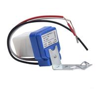 Interruptor de sensor de fotocélula CA CC 12 V 24 V 220 V encendido y apagado automático de carga de 10 A adecuado para luces de calle, carreteras, aeropuertos, puertos, granjas y sistemas de lámpara