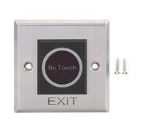 Interruptor de sensor de infrarrojos sin contacto, interruptor de botón de salida de sensor de infrarrojos de puerta sin contacto para sistemas de control de acceso Puertas y abridores de garaje 12V