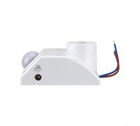 Interruptor de sensor de movimiento PIR con enchufe de tornillo E27, control de luz de retardo ajustable para bombillas fluorescentes incandescentes LED, inducción infrarroja inteligente para