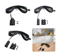 Interruptor de sensor de movimiento PIR con modos táctiles, de barrido manual y de proximidad: 12 V-24 V CC, carga de 100 W, rango de detección de 3 a 5 m, clasificación IP20, para armario, armario