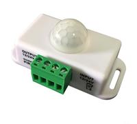 Interruptor de sensor de movimiento PIR de retardo ajustable para sistemas de 12 V/24 V con amplio rango de detección