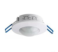 Interruptor de sensor de movimiento PIR para seguridad del hogar, detección de cuerpo humano montado en el techo de 360° con retardo ajustable y control de luz, Compat