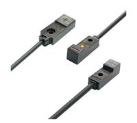 Interruptor de sensor de proximidad cuadrado en miniatura, 12 V, 24 V CC, 3 cables, sensor de límite de inducción de metal, NPN, PNP, NO, NC, superficie de detección (8 x 8) (12 x 12)(BX1-F41)
