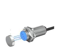 Interruptor de sensor de proximidad magnético de efecto Hall, serie NJK5002C, M12, distancia de detección de 10 mm, CC 10-30 V, NPN, PNP, polo N o S(DC 3-wires PNP NC)