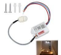 Interruptor de Sensor Infrarrojo Mini 220V, Detector de Movimiento para Instalación en Interiores, Miniatura Infrarrojos Detector de Movimiento, Mini Detector de Movimiento infrarrojo