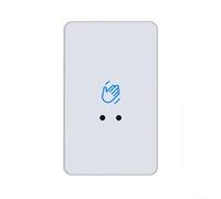 Interruptor de sensor infrarrojo sin contacto de 12 V 24 V con distancia sensible ajustable y retardo de tiempo, compatible con mecanismos de liberación de puerta (blanco, 115 x 70 mm)