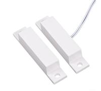 Interruptor de sensor magnético con cable para monitoreo de puertas y ventanas en sistemas de seguridad para el hogar con transmisión de señal consistente (10 piezas)