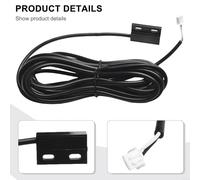 Interruptor de sensor magnético de puerta con cable de 5 m para detector abierto, adecuado para puerta de hierro y control de puerta de garaje