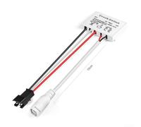 Interruptor de sensor táctil CC 12 V 5 A 60 W para luz de espejo de cristal, controlador de botón inteligente sin taladro para gabinete de maquillaje de baño, blanco (CC)