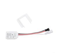 Interruptor de sensor táctil de 12 V, 5 A, 60 W, para espejo LED, control de intensidad de luz detrás del panel acrílico de vidrio, acabado blanco, gabinete de tocador de baño, aplicación de