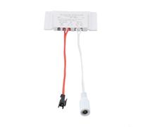Interruptor de sensor táctil de un solo botón, capacidad de carga de 12 V, 5 A, 60 W, para luces LED de espejo, adecuado para baño de hotel y espejos de tocador (cable CC)