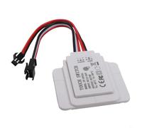 Interruptor de sensor táctil LED de botón inteligente de 12 V 5 A 60 W para control de iluminación de espejo en espejos de baño y armario con función de atenuación (E)