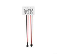 Interruptor de sensor táctil, módulo de interruptor táctil de 1 a 5 mm de vidrio/acrílico/espejo CC 12 V 5 A 60 W LED interruptor de luz de espejo inteligente de un solo botón (cable individual)