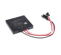 Interruptor de sensor táctil para luz de espejo de baño inteligente, módulo de control aislado DC12v con indicador de fondo, negro 5 x 5 cm (atenuación de tres etapas)