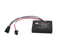 Interruptor de sensor táctil para luz de espejo de baño inteligente, módulo de control aislado DC12v con indicador de fondo, negro 5 x 5 cm (doble salida)