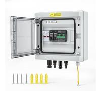 Interruptor de separación CC, protección contra sobretensiones fotovoltaicas con disyuntor de 600 V, 32 A40kN, portafusibles y fusibles de 30 A