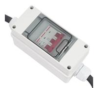 Interruptor de separación de 32 A, sistema fotovoltaico y protección contra sobretensiones, PV con enchufe solar, con IP44, caja de conexiones solares fotovoltaica