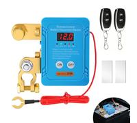 Interruptor de separación de batería de 12 V con mando a distancia, 240 A con indicador de voltaje LED, interruptor de separación inalámbrico para coche, RV, ATV, camión