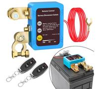 Interruptor de separación de batería de 12 V con mando a distancia, interruptor de separación de batería, 12 V, 240 A, con 2 mandos a distancia, antirrobo, para motocicleta, coche, RV, barco, yate