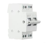 Interruptor de separación de carga manual 2P 63 A Dual Power para carril din, interruptor de transferencia 2P 40 A ignífugo ABS Dual Power Switch 2P 63 A para corriente principal y de emergencia