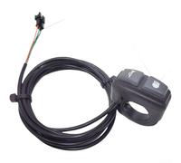 Interruptor de silicona suave 2 en 1 para scooters eléctricos y bicicletas con luz integrada y para funciones de bocina, 1 cable de 65 m para instalación flexible