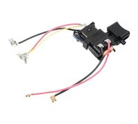 Interruptor de taladro de repuesto para herramientas eléctricas Df457d Hp457 Hp488d, se adapta a la pieza 638862-2 632w32-3, construcción de plástico robusto que garantiza un rendimiento e instalación