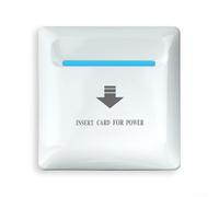 Interruptor de tarjeta de inducción NonContact 125KHZ con ahorro de energía para uso en hotel, soporta corriente de 40 A 45 A y apagado de retardo de 15 20 segundos (blanco)