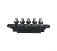 Interruptor de teclado de campana extractora, interruptor de botón pulsador de 5 posiciones con 3 enclavamientos, 1 función de reinicio y 1 bloqueo, construcción de plástico duro y metal, para