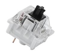 Interruptor de Teclado mecánico, 10 PC Interruptor de Teclado mecánico Interruptor Negro montado en Placa Carcasa Transparente de Repuesto para Gateron Cherry MX