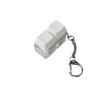 Interruptor de teclado portátil, herramienta de prueba, interruptor de teclado con luz LED, llavero de juguete para 2 teclas, 3-4, 1 base acrílica